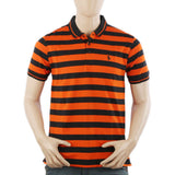 Men's Half Sleeves Polo T-Shirt - Orange, Men's T-Shirts & Polos, Chase Value, Chase Value