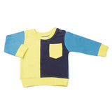 Newborn Boys Sweatshirt - Steel Blue, Kids, New Born Boys Winterwear, Chase Value, Chase Value