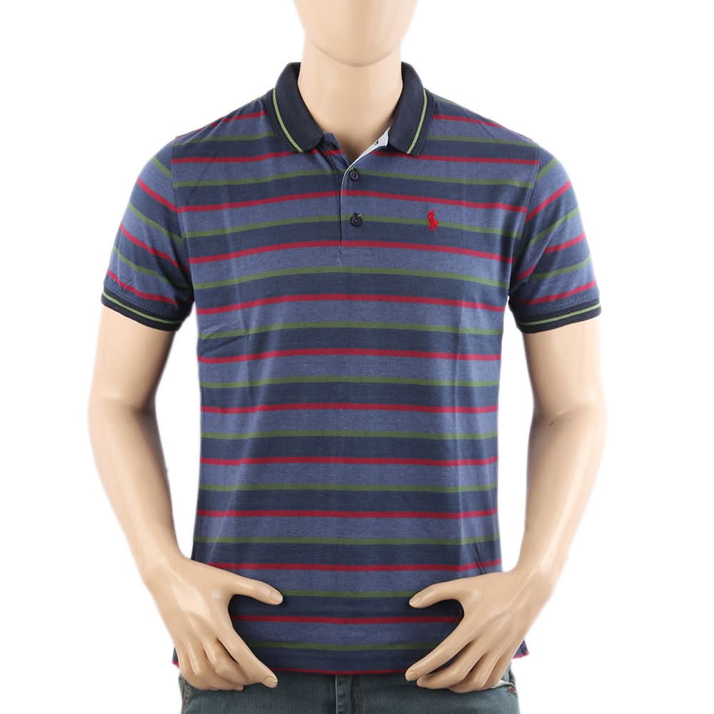 Men's Half Sleeves Polo T-Shirt - Navy Blue, Men's T-Shirts & Polos, Chase Value, Chase Value