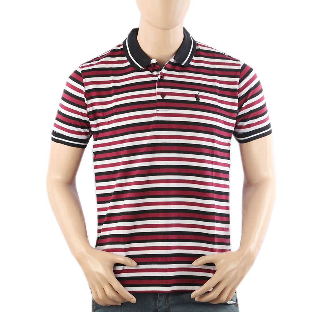 Men's Half Sleeves Polo T-Shirt - Maroon, Men's T-Shirts & Polos, Chase Value, Chase Value