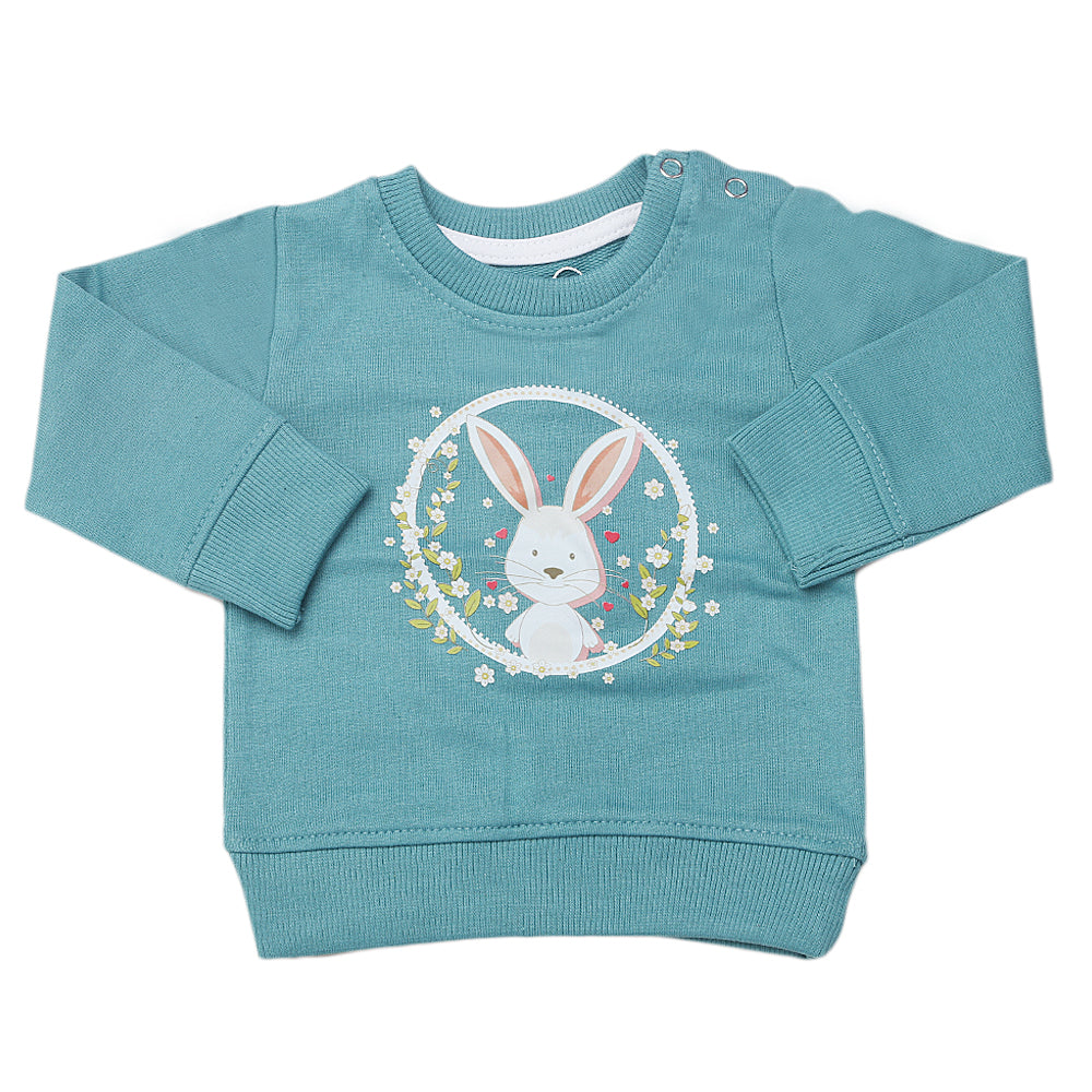 Newborn Girls T-Shirt - Sea Green, Kids, New Born Girls T-Shirts, Chase Value, Chase Value