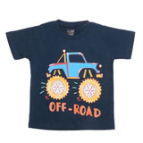Boys Half Sleeves Jersey T-Shirt 4144 - Steel Blue, Kids, Boys T-Shirts, Chase Value, Chase Value