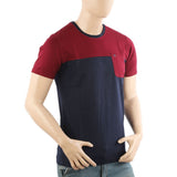 Men's Half Sleeves T-Shirt - Maroon, Men's T-Shirts & Polos, Chase Value, Chase Value
