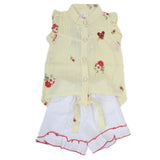 Newborn Girls Half Sleeves Short Suit - Yellow, Kids, NB Girls Sets And Suits, Chase Value, Chase Value