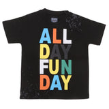 Boys Half Sleeves Jersey T-Shirt - Black, Kids, Boys T-Shirts, Chase Value, Chase Value