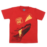 Boys Half Sleeves T-Shirt 3983 - Red, Kids, Boys T-Shirts, Chase Value, Chase Value