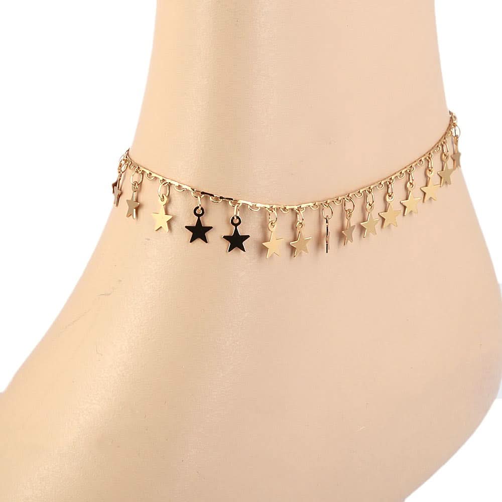 Women's Anklet - Golden, Women, Foot Jewellery, Chase Value, Chase Value