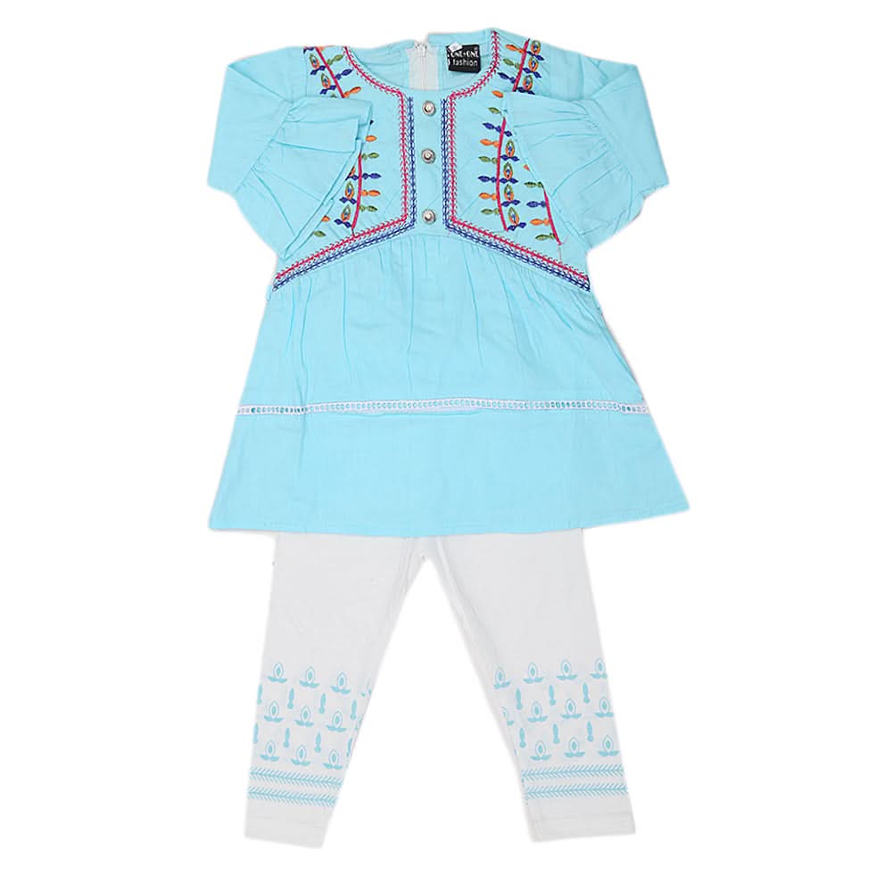 Girls Pajama Suit - Blue - A, Kids, Girls Sets And Suits, Chase Value, Chase Value