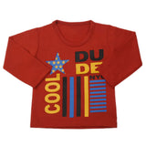 Boy's Full Sleeves T-Shirt - Rust, Kids, Boys T-Shirts, Chase Value, Chase Value