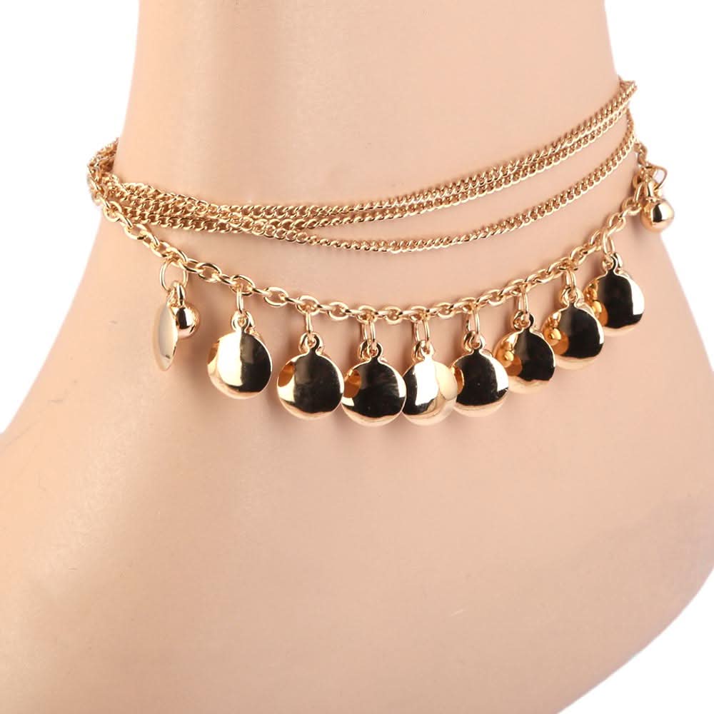 Women's Anklet - Golden, Women, Foot Jewellery, Chase Value, Chase Value