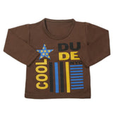 Boy's Full Sleeves T-Shirt 8754 - Olive Green, Kids, Boys T-Shirts, Chase Value, Chase Value