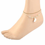 Women's Anklet - White, Women, Foot Jewellery, Chase Value, Chase Value
