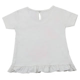 Newborn Girls Half Sleeves T-Shirt - White, Kids, Newborn Girls T-Shirts, Chase Value, Chase Value