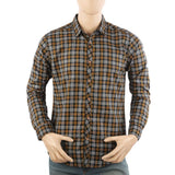 Men's Casual Club Check Shirt - Brown, Men's Shirts, Chase Value, Chase Value