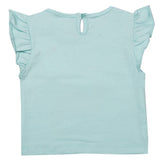 Newborn Girls Half Sleeves T-Shirt - Cyan, Kids, Newborn Girls T-Shirts, Chase Value, Chase Value