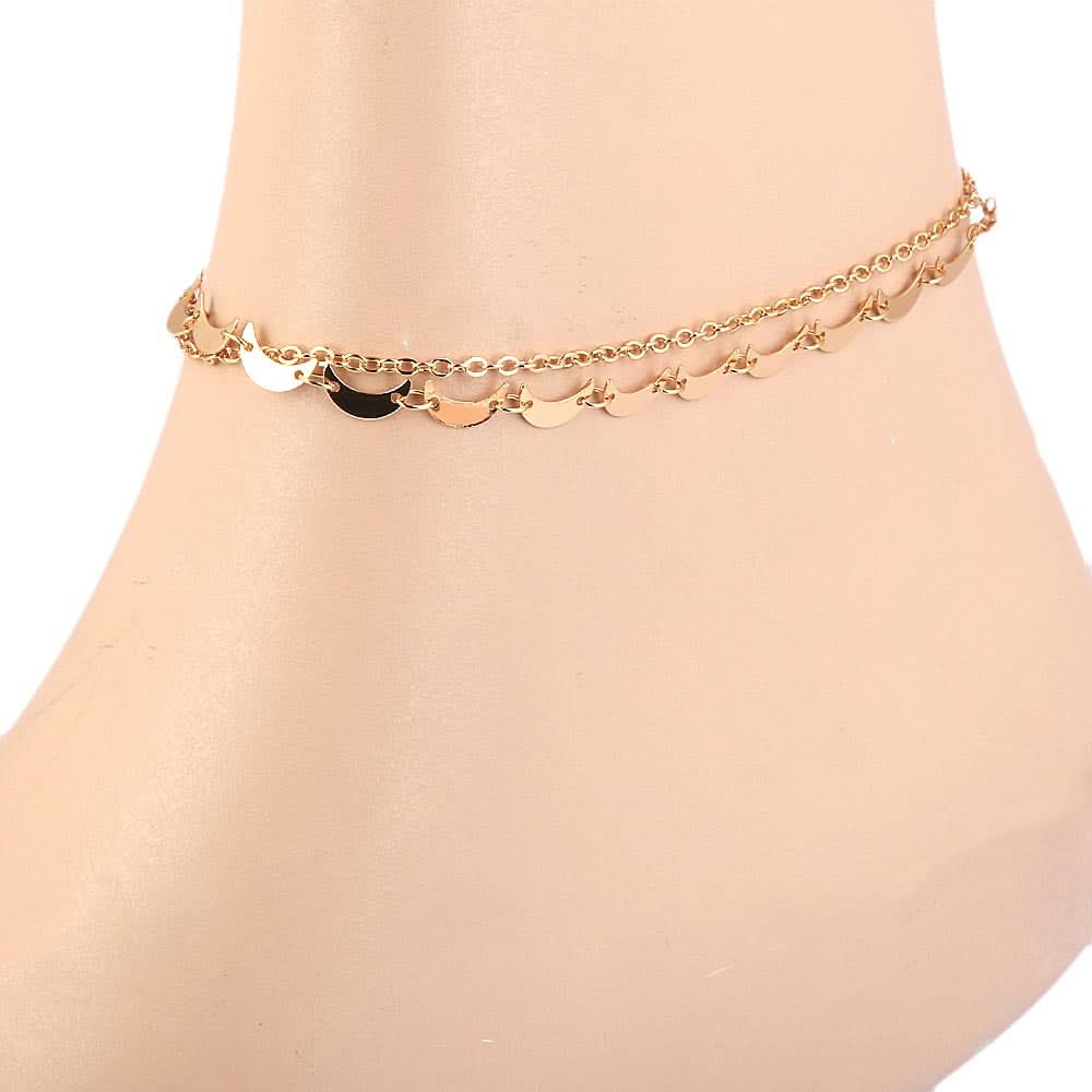 Women's Anklet - Golden, Women, Foot Jewellery, Chase Value, Chase Value
