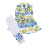 Girls Half Sleeves Tights Suit - Blue, Kids, Girls Sets And Suits, Chase Value, Chase Value