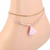 Women's Anklet - Pink, Women, Foot Jewellery, Chase Value, Chase Value