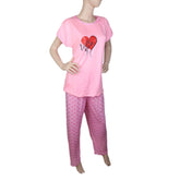 Women's 2 Piece Night Suit - Light Pink, Women, Night Suit, Chase Value, Chase Value