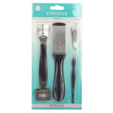 Manicure & Pedicure 4 Pcs Set (D315) - Black, Beauty & Personal Care, Beauty Tools, Chase Value, Chase Value