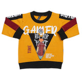 Boys Full Sleeves Terry T-Shirt - Mustard, Kids, Boys T-Shirts, Chase Value, Chase Value