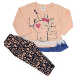 Newborn Girls Full Sleeve Suit (349) - Peach, Kids, NB Girls Sets And Suits, Chase Value, Chase Value