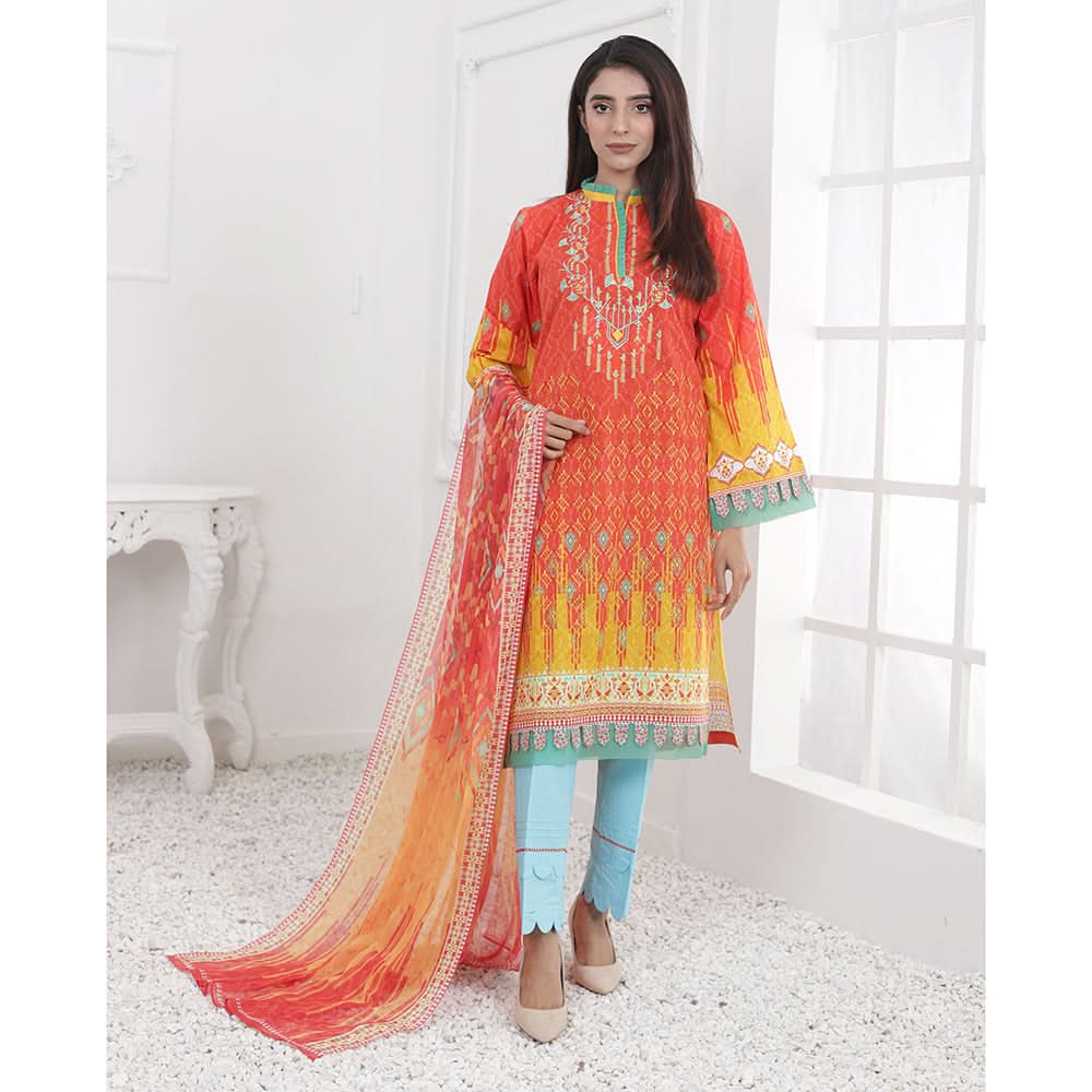 Eminent Digital Embroidered Un-Stitched 3 pcs suit - 9, Women, 3Pcs Shalwar Suit, Eminent, Chase Value