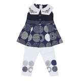 Girls Half Sleeves Tights Suit - Navy Blue, Kids, Girls Sets And Suits, Chase Value, Chase Value