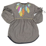 Girls Full Sleeves Embroidered Kurti 6B-237 - Beige, Kids, Girls Kurti, Chase Value, Chase Value