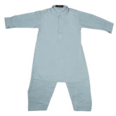 Boys Kurta Shalwar Suit - Steel Blue, Kids, Boys Shalwar Kameez, Chase Value, Chase Value