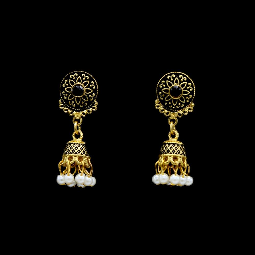Women's Jhumki - Black, Women, Earrings & Tops, Chase Value, Chase Value