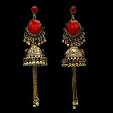 Women's Jhumki - Red, Women, Earrings & Tops, Chase Value, Chase Value