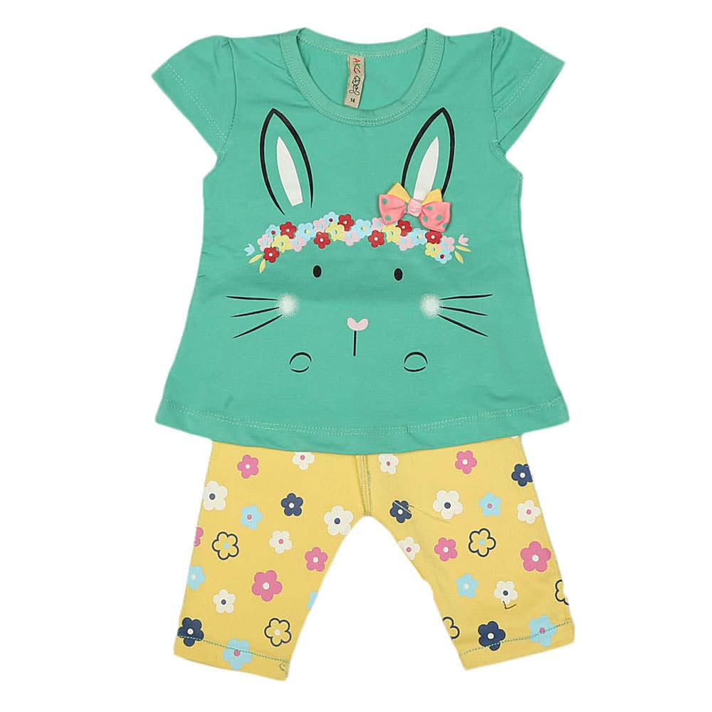 Girls Lycra Suit - Green, Kids, Girls Sets And Suits, Chase Value, Chase Value