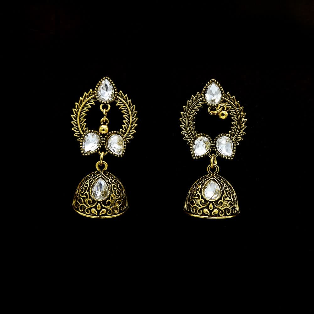 Women's Jhumki - White, Women, Earrings & Tops, Chase Value, Chase Value