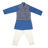 Boys WaistCoat Shalwar Suit - Royal Blue, Kids, Boys Shalwar Kameez, Chase Value, Chase Value