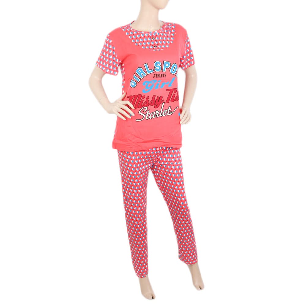 Women's Night Suit - Dark Pink, Women, Night Suit, Chase Value, Chase Value