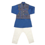 Boys WaistCoat Shalwar Suit - Royal Blue, Kids, Boys Shalwar Kameez, Chase Value, Chase Value