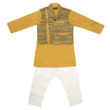 Boys Waistcoat Shalwar Suit - Mustard, Kids, Boys Shalwar Kameez, Chase Value, Chase Value