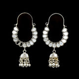 Women's Earring Bali - White-Silver, Women, Earrings & Tops, Chase Value, Chase Value