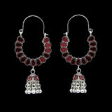 Women's Earring Bali - Red-Silver, Women, Earrings & Tops, Chase Value, Chase Value