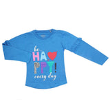 Girls Full Sleeves Jersey T-Shirt - Royal Blue, Kids, Girls T-Shirts, Chase Value, Chase Value