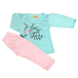 Girls Full Sleeves Suit - Sea Green, Girls Suits, Chase Value, Chase Value