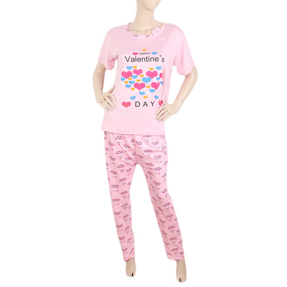 Women's Night Suit - Light Pink, Women, Night Suit, Chase Value, Chase Value