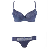 Women's Foam Bra & Panty Set - Navy blue, Women, Bra And Panty Sets, Chase Value, Chase Value