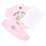 Girls Terry Pajama Suit 1054 Pink - A, Kids, Girls Sets And Suits, Chase Value, Chase Value