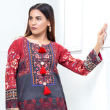 Eminent Digital Printed Khaddar Unstitched Winter Kurti 02, Women, Unstitched Kurti, Eminent, Chase Value