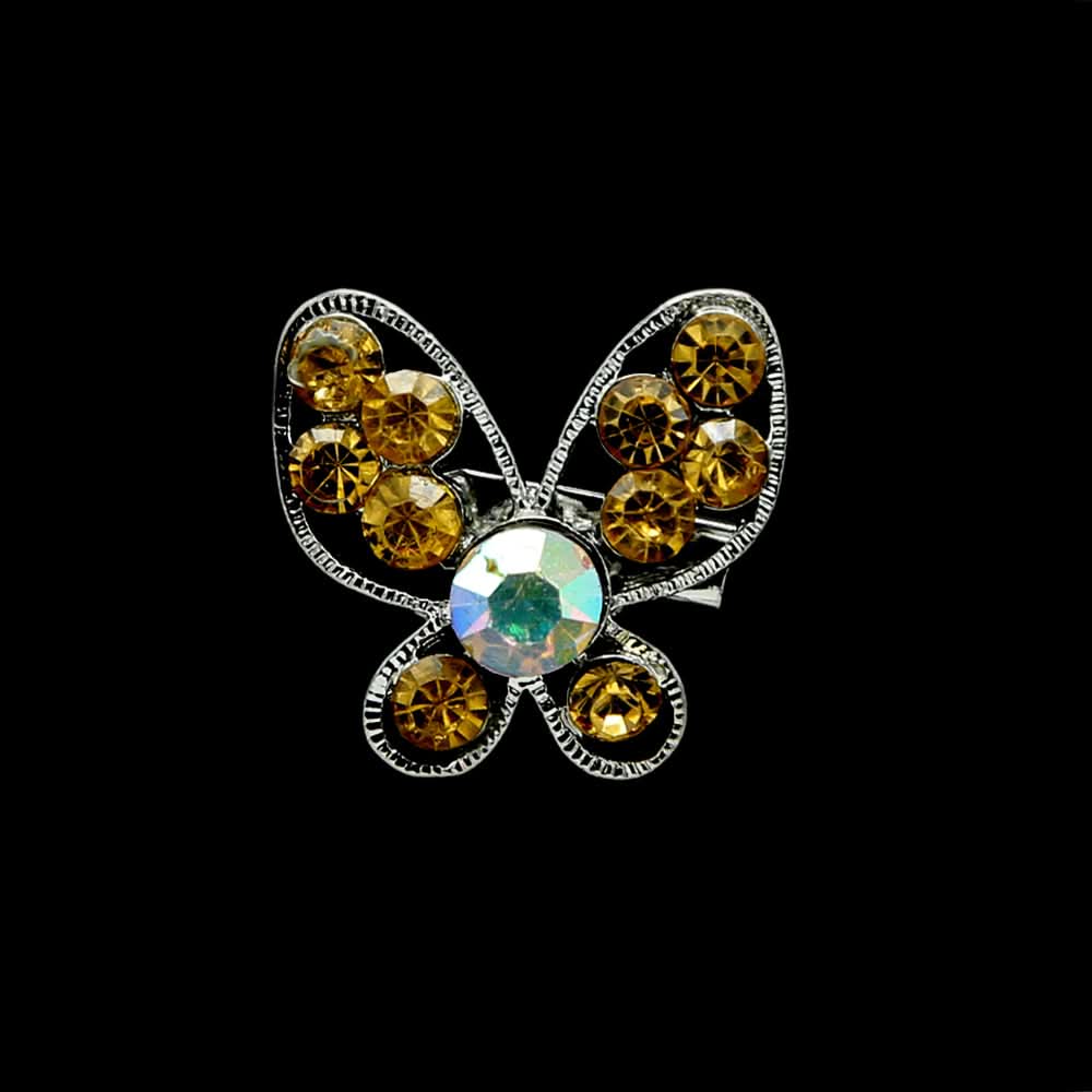 Women's Brooch - Mustard, Women, Scarf Pins & Brooches, Chase Value, Chase Value