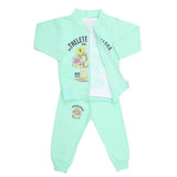 Girls Terry Pajama Suit 1054 Cyan - A, Kids, Girls Sets And Suits, Chase Value, Chase Value