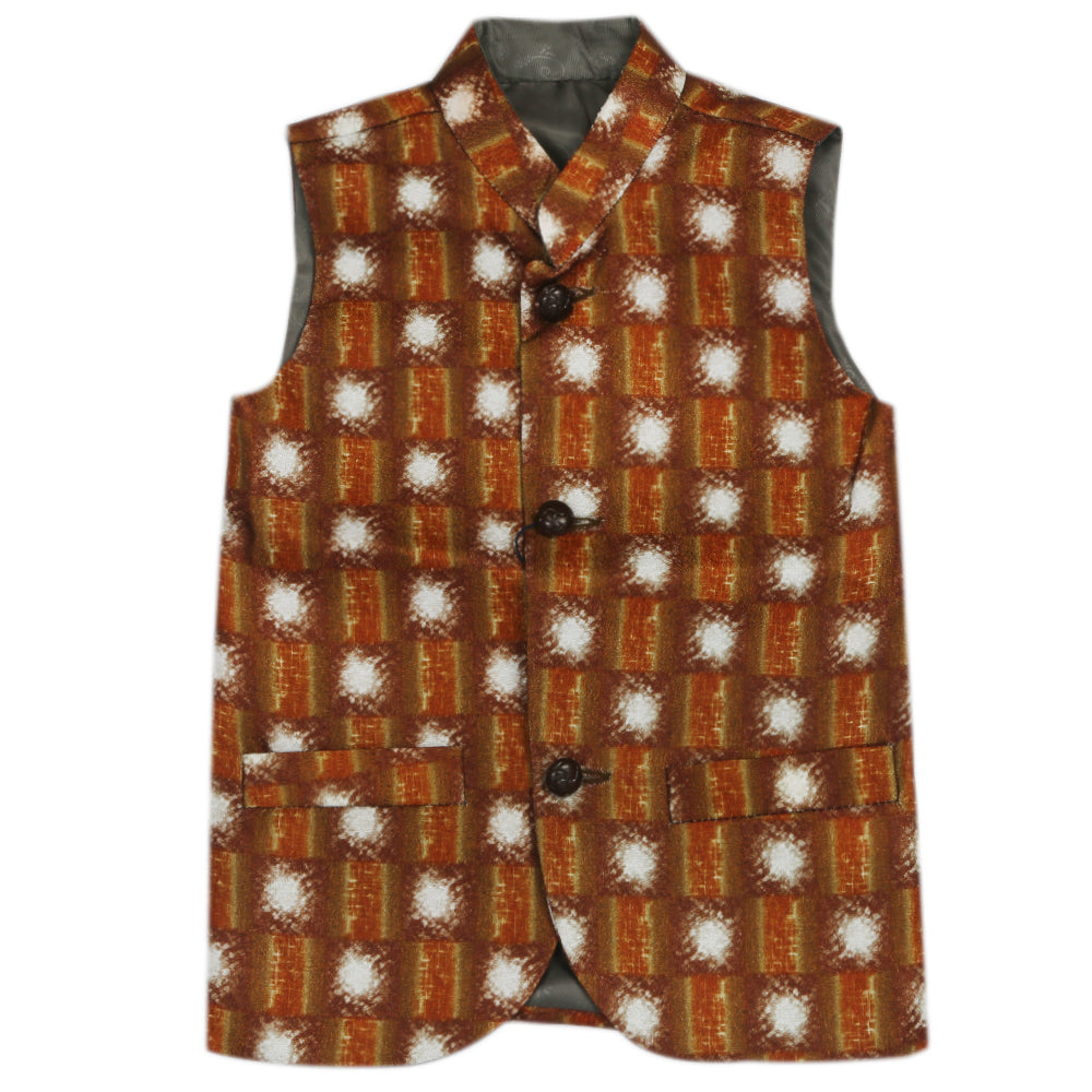 Boys Printed Waistcoat - Multi, Boys Waistcoats, Chase Value, Chase Value