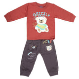 Newborn Boys Full Sleeves Suit (9048) - Rust, Kids, NB Boys Sets And Suits, Chase Value, Chase Value